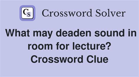 deaden crossword clue